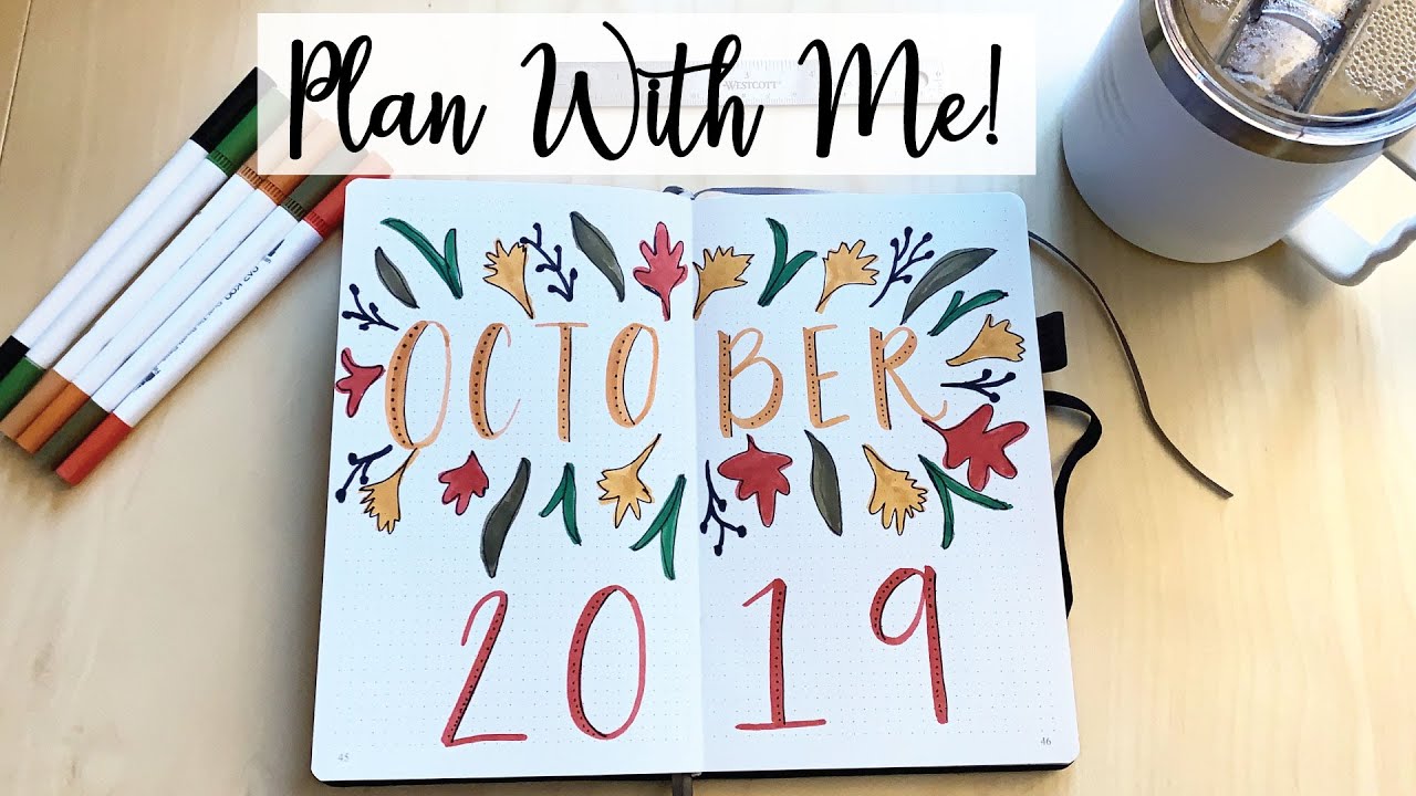 OCTOBER 2019 PLAN WITH ME // BULLET JOURNAL SETUP