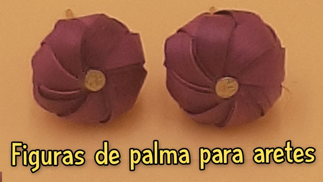 Aprende a tejer figuras de palma para armar piezas de aretes. Figura 4.