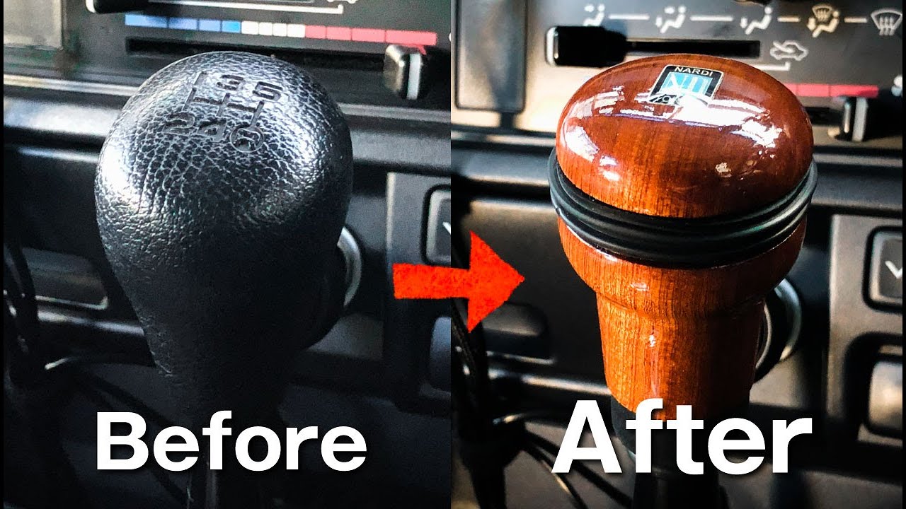 NARDI EVOLUTION wood shift knob Installation on a TOYOTA LAND CRUISER