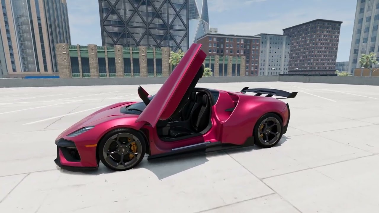 BeamNG.drive (Update 0.25) Freeroam: West Coast, USA - 2020 Civetta Scintilla GTs Corse