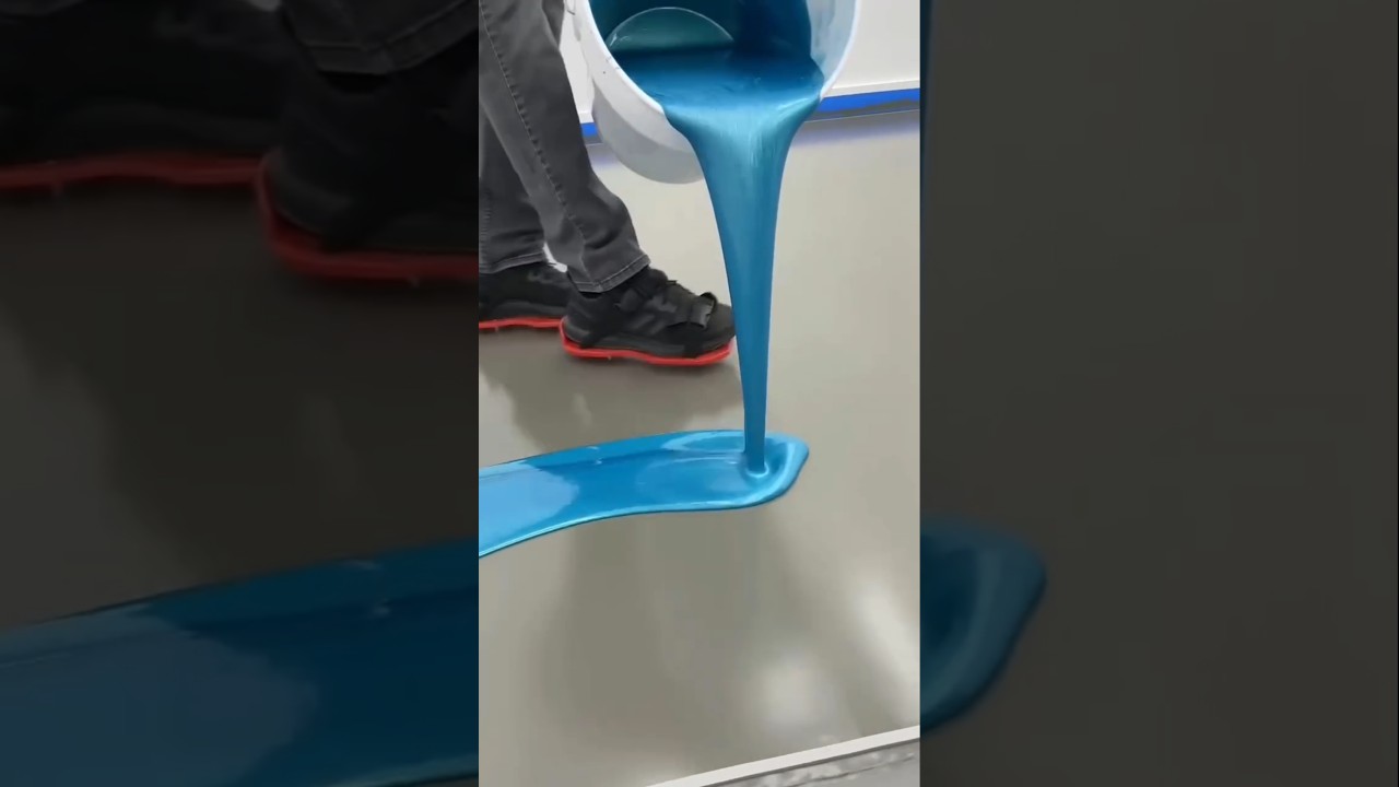 3D Metallic Epoxy Flooring #shorts