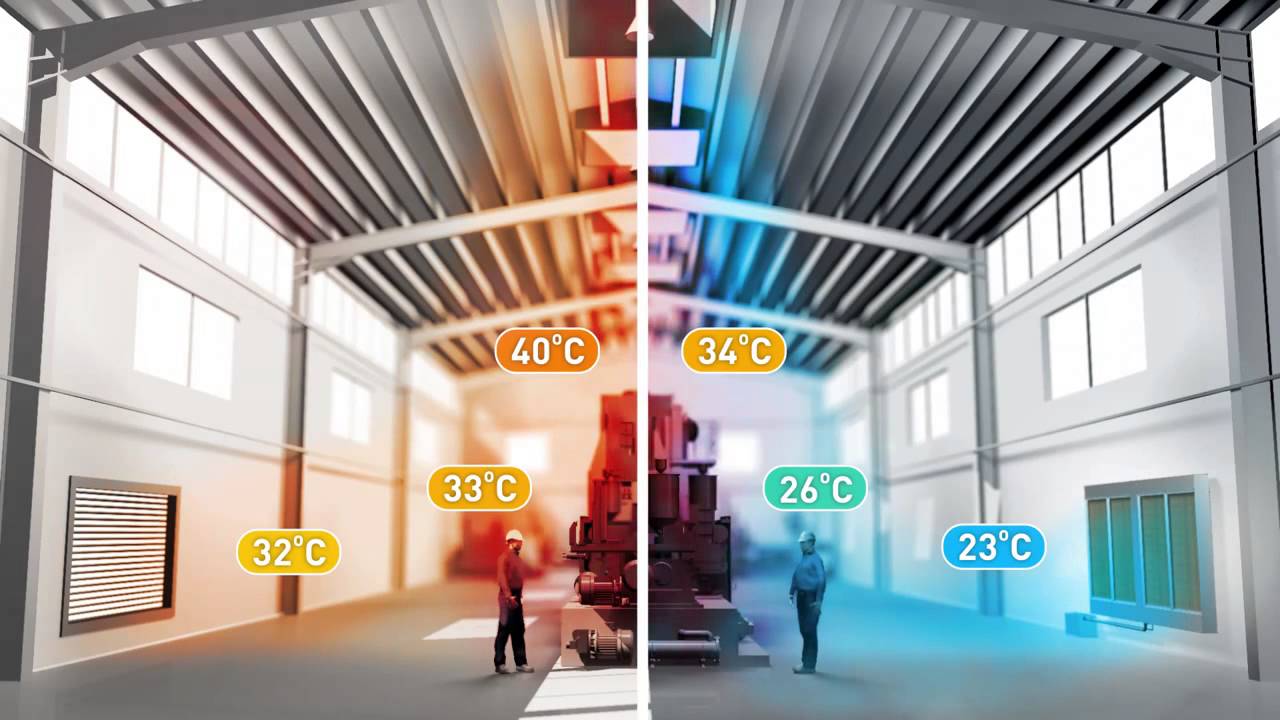 Coolstream N: enfriamiento evaporativo mediante ventilación natural