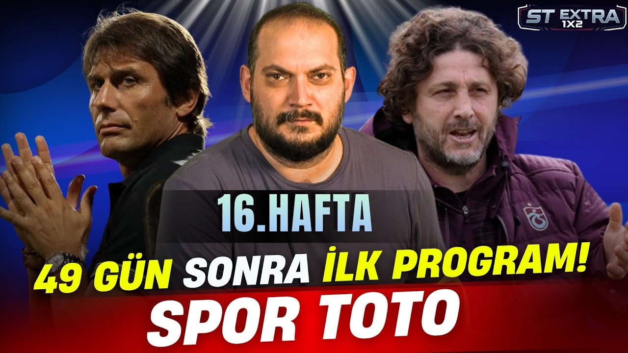 GERİ D&Ouml;N&Uuml;Ş İLK PROGRAM! 16. Hafta Spor Toto Tahminleri | Atistics TV #STExtra