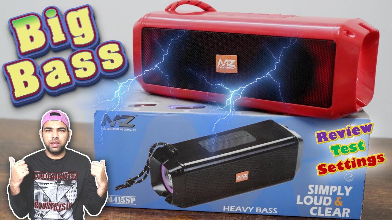 Thunder Sound Dynamic Speaker 10W | MZ M415SP Bluetooth Speaker Review | Portable Wireless Speaker