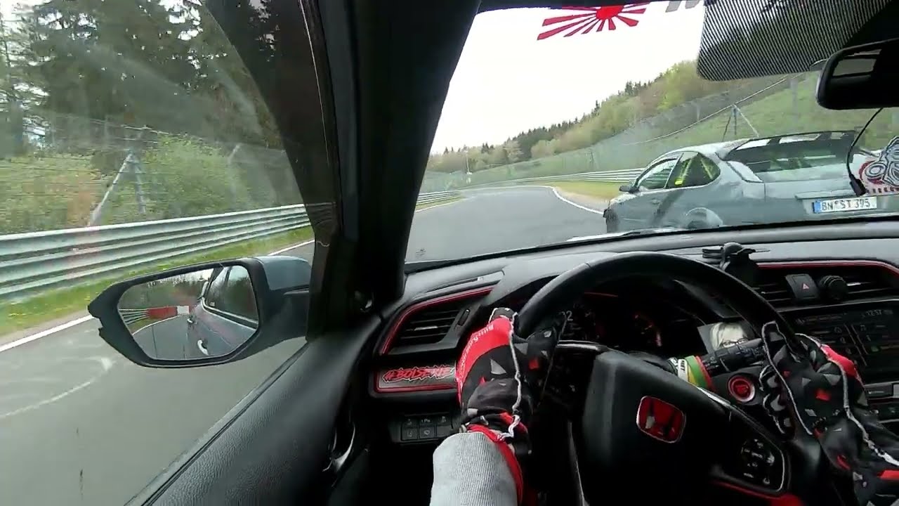Nürburgring Nordschleife honda civic type R FK8  28 04 24.  2 eme tours