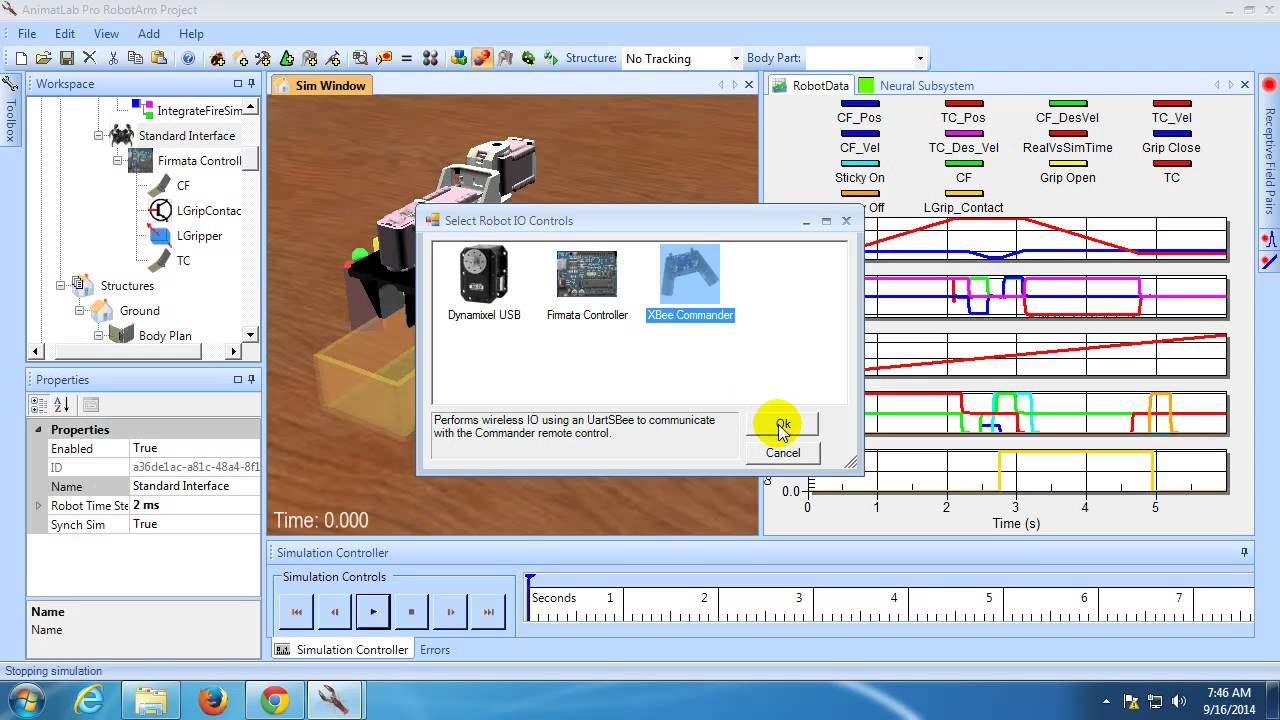 AnimatLab Robotic Arm Video Tutorial: Joystick Control