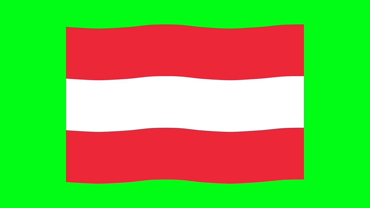 Green Screen Austria Flag | Green Screen Austria Waving Flag | Austria Animation Flag |National Flag