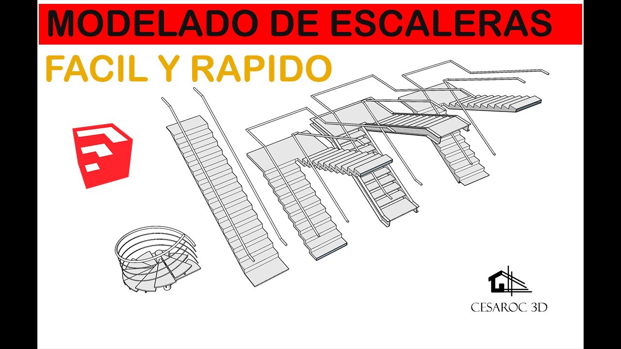 Modela escaleras de manera fácil y CON ALTA CALIDAD