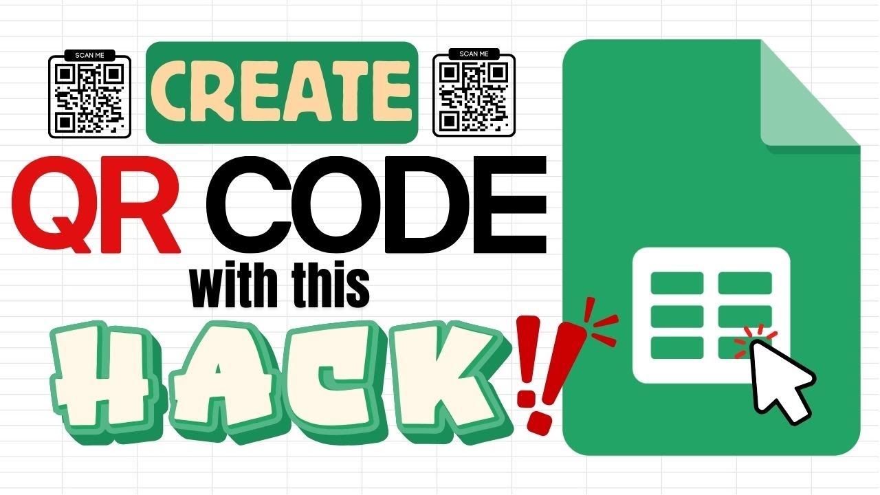 Create a QR CODE with this Quick Hack in Google Sheets (Generate Bulk)
