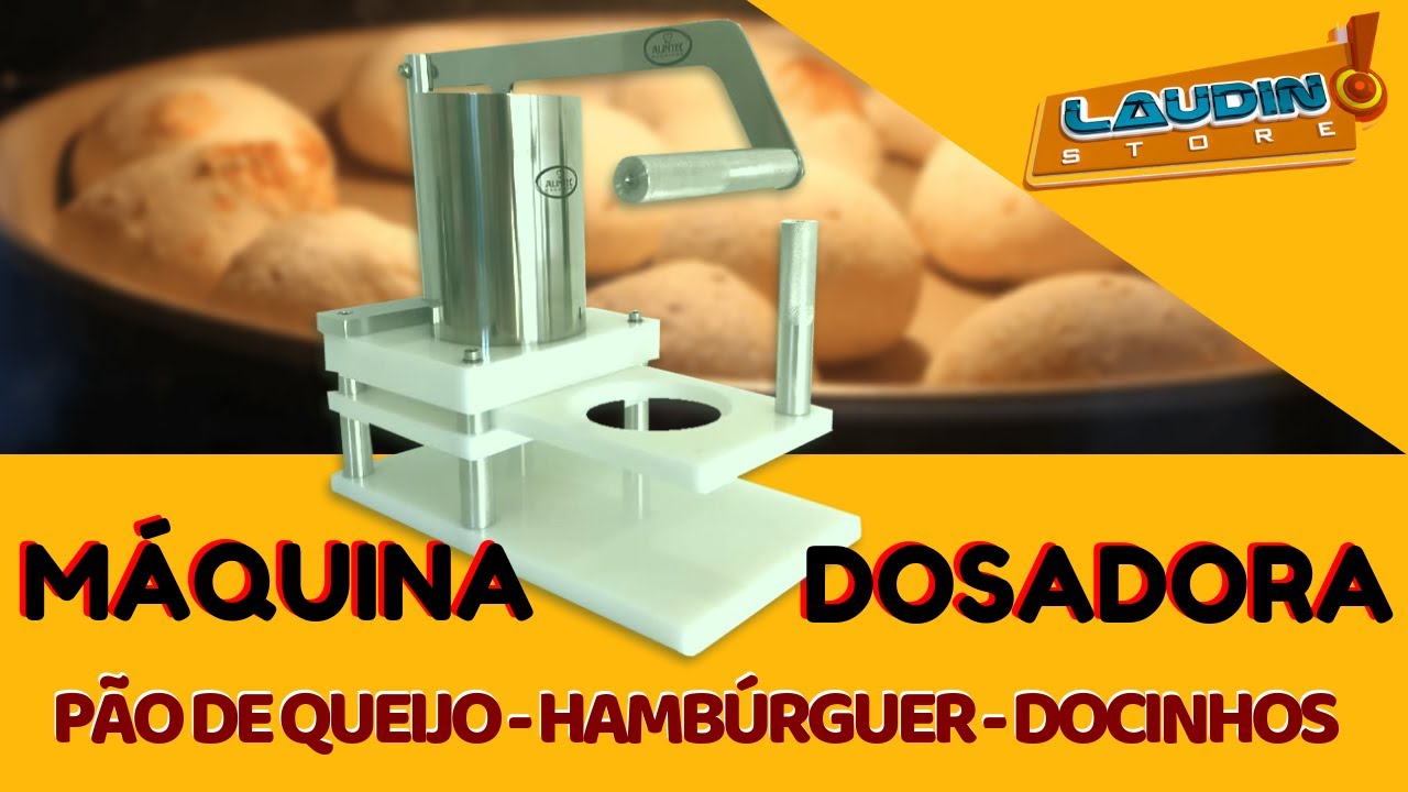 Máquina Dosadora Modeladora - Hambúrguer Pão de Queijo Docinhos