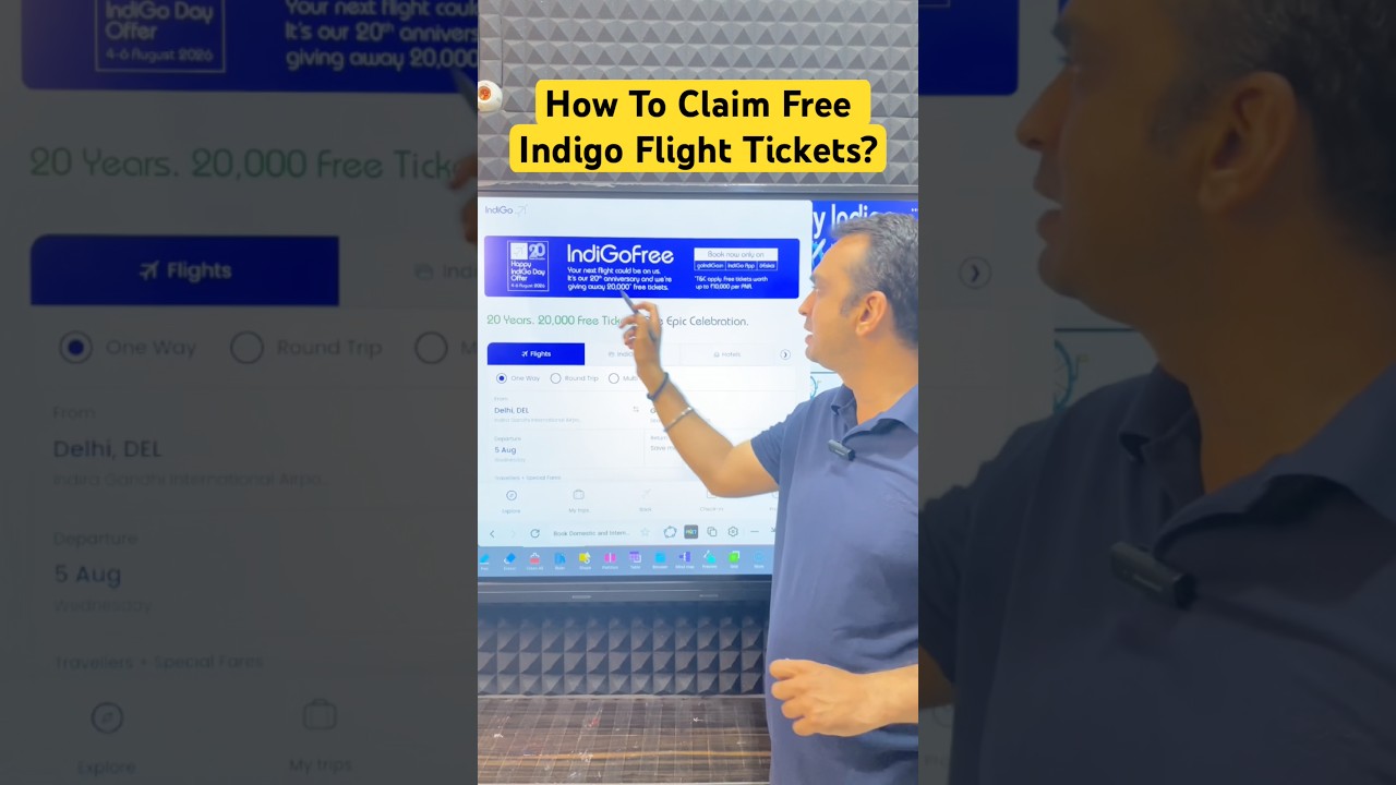 ✈️ IndiGo 20,000 FREE Tickets! 🎉 How to Book & Full Rules Explained