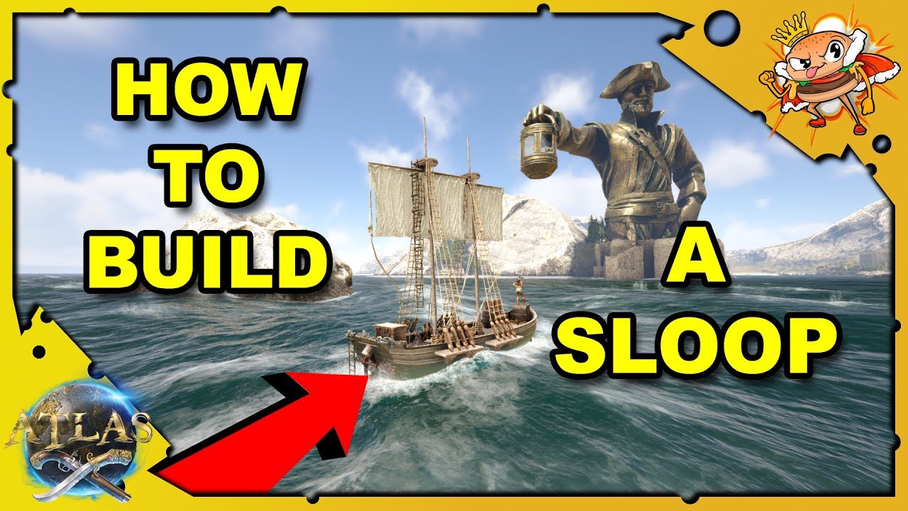 How To Build A Ship, Step By Step Sloop Build - Atlas [Pirate Survival Gameplay]