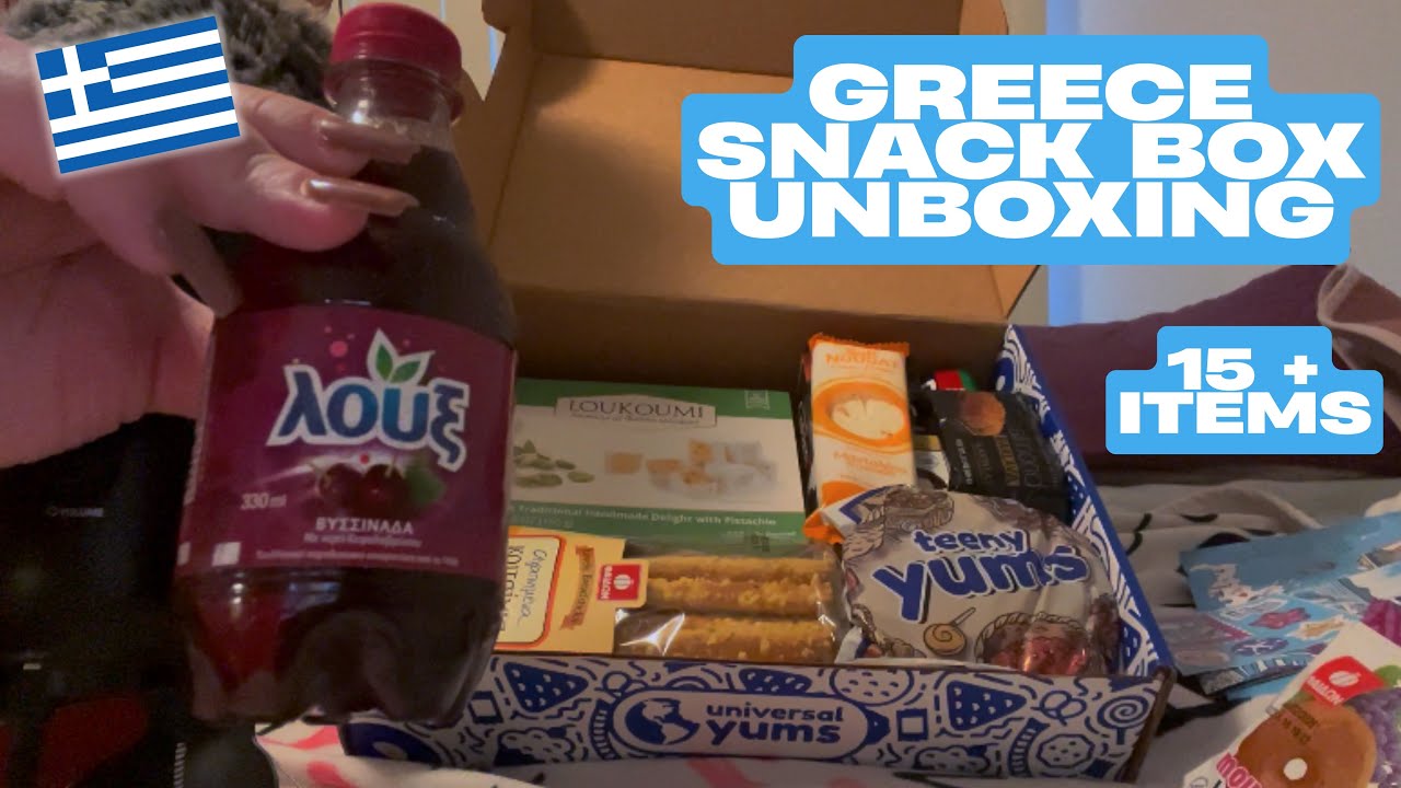 Greek Snack Box ASMR Unboxing 🇬🇷 | Soft Whispers, Tapping & Crinkling Sounds ✨