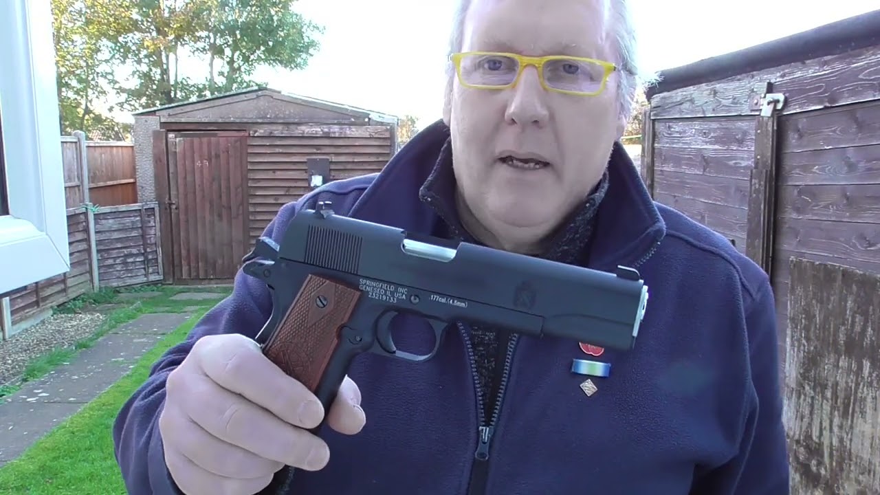 SPRINGFIELD ARMORY 1911 CO2 PISTOL OUTDOOR REVIEW 11/11/2023