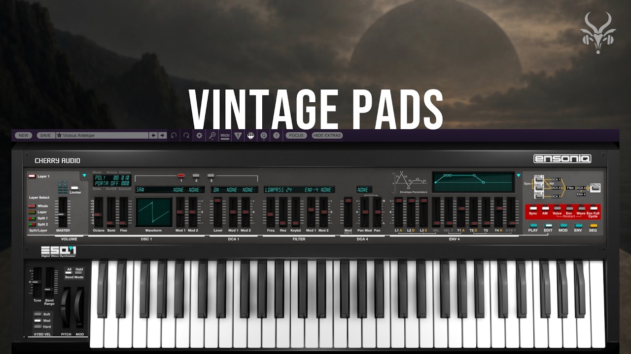 Cherry Audio ESQ-1 Presets | Vicious Antelope &ndash; Ivory Compass | Vintage 80s Synth Pads