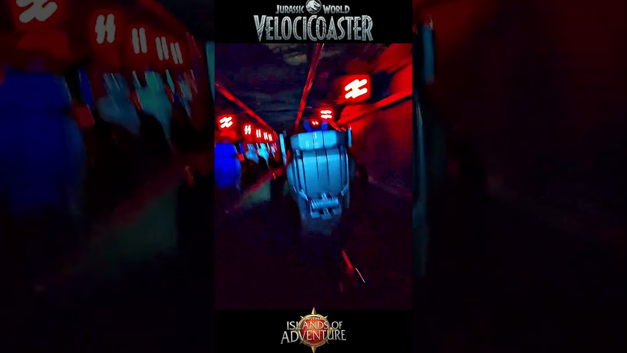 Velocicoaster at Night at Islands of Adventure