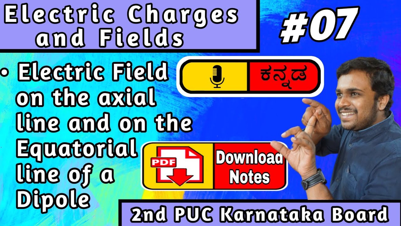 Electric Field on the axial line & on the equatorial line of dipole | Electric field due to dipole