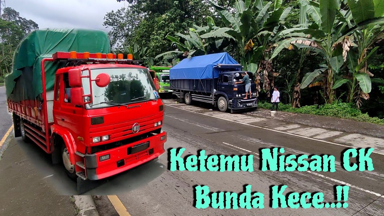 Mbah Gotic gak sengaja ketemu truck NISSAN CK Bunda kece artis Jakarta main ke Jawa..!! 