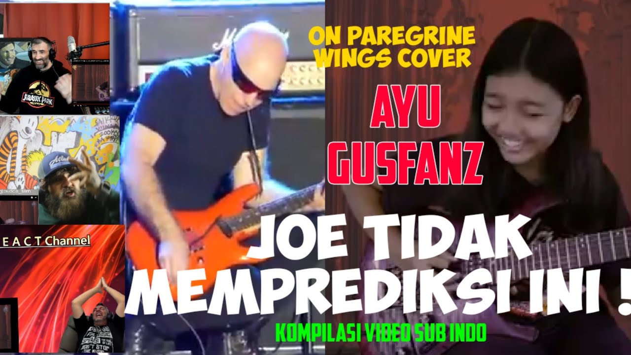 AYU GUSFANZ COVER |GITARIS CILIK |ON PAREGRINE WINGS |REACTIONVIDEO