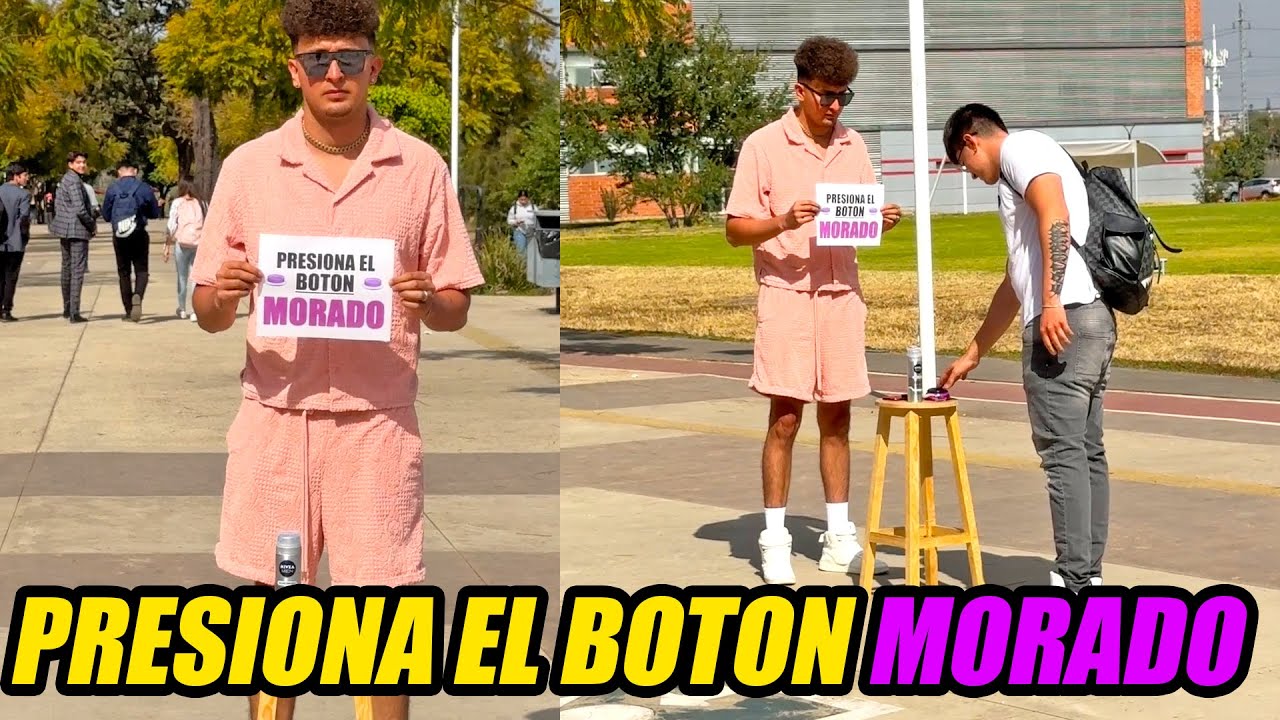 Millonario regala dinero si presionas el boton morado 😱
