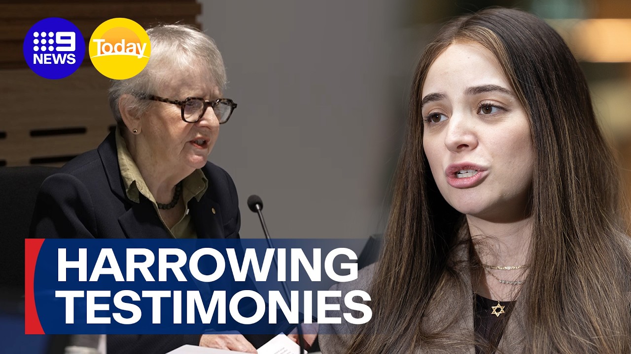 Royal commission into antisemitism as harrowing testimonies are given | 9 News Australia
