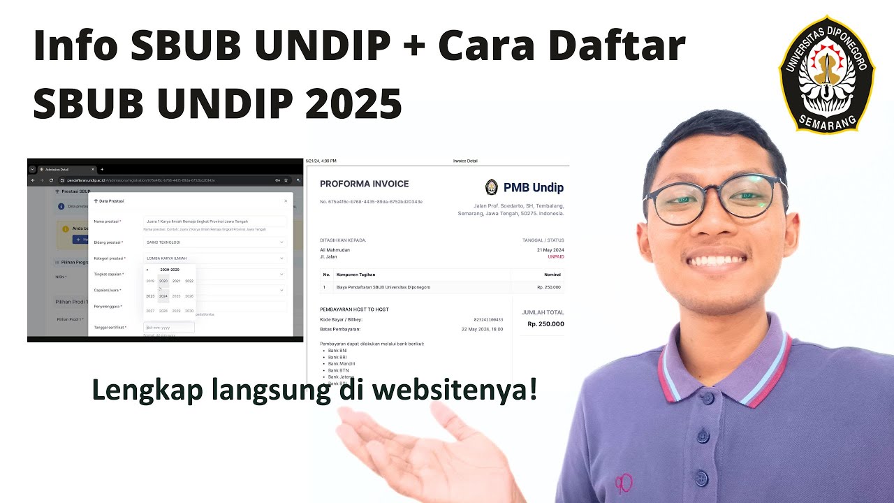 SBUB UNDIP 2025 + Cara Daftar SBUB UNDIP 2025 | LENGKAP INFO SBUB UNDIP 2025