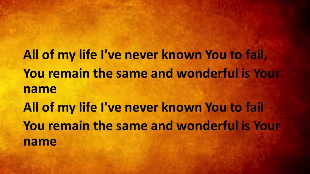 Wonderful is your name with Lyrics: by Hezekiah Walker & LFC