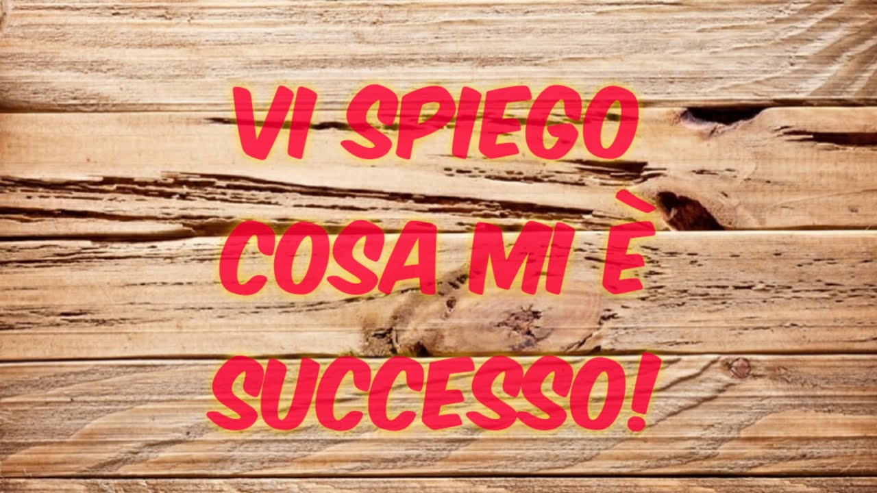 Vi spiego cosa è successo!!!