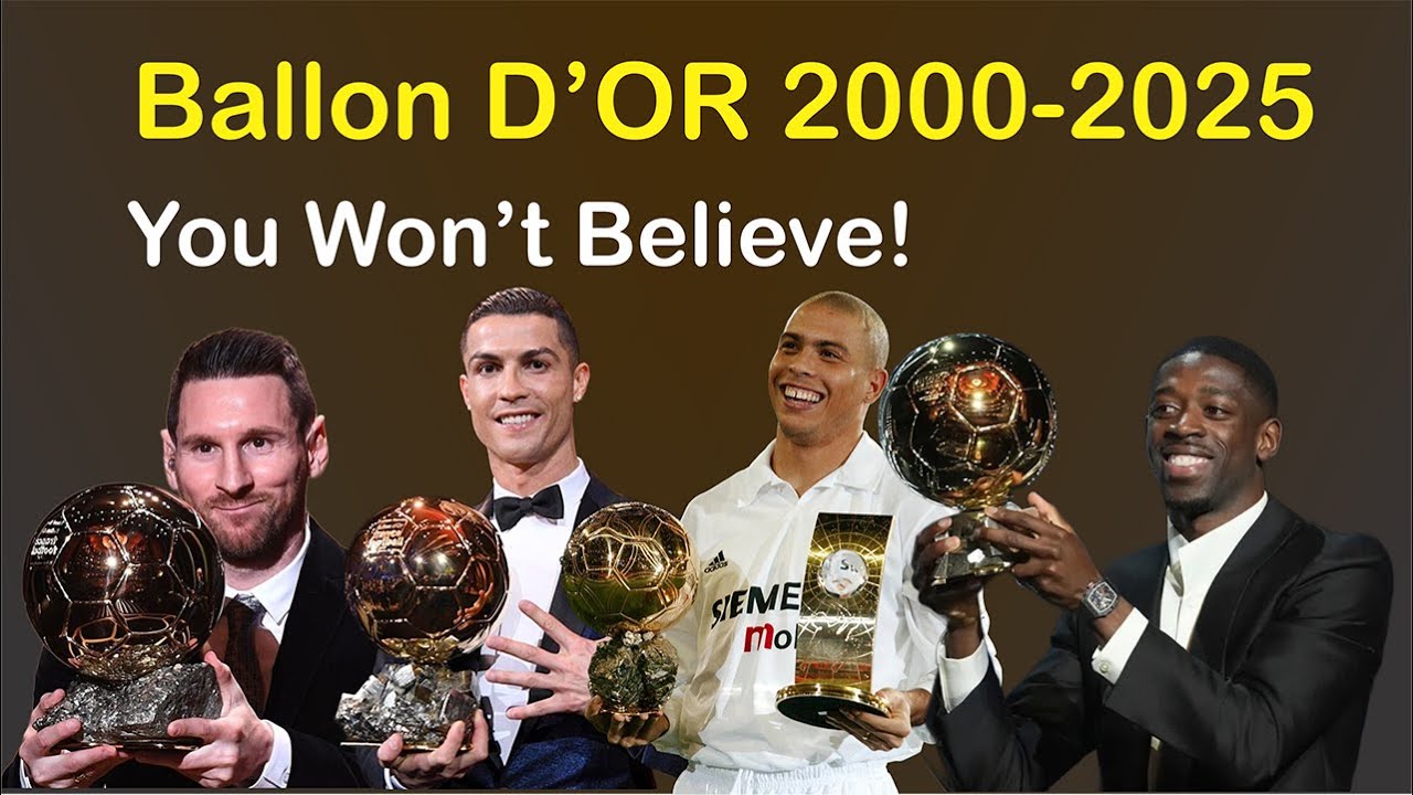 🔥 All Ballon d'Or Winners 2000-2025 | Ousmane Dembélé Shocks the World with 2025 Win! ⚽🏆
