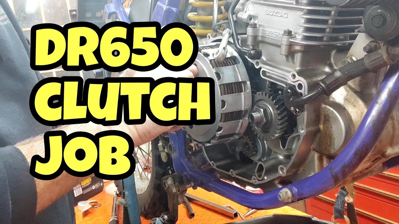 Suzuki DR650 Замена сцепления.