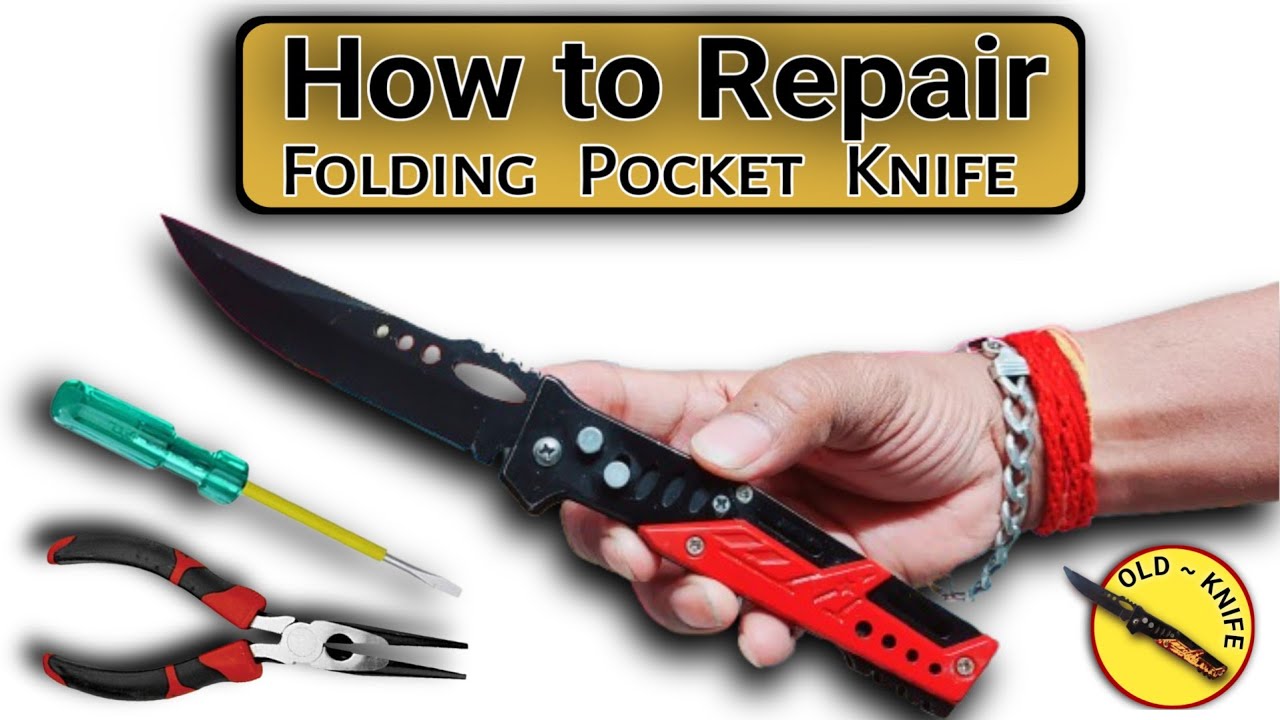 🔪 How to Repair Folding Pocket Knife ! Button Chaku Repairing ! Pocket knife Repairing #foldingknife