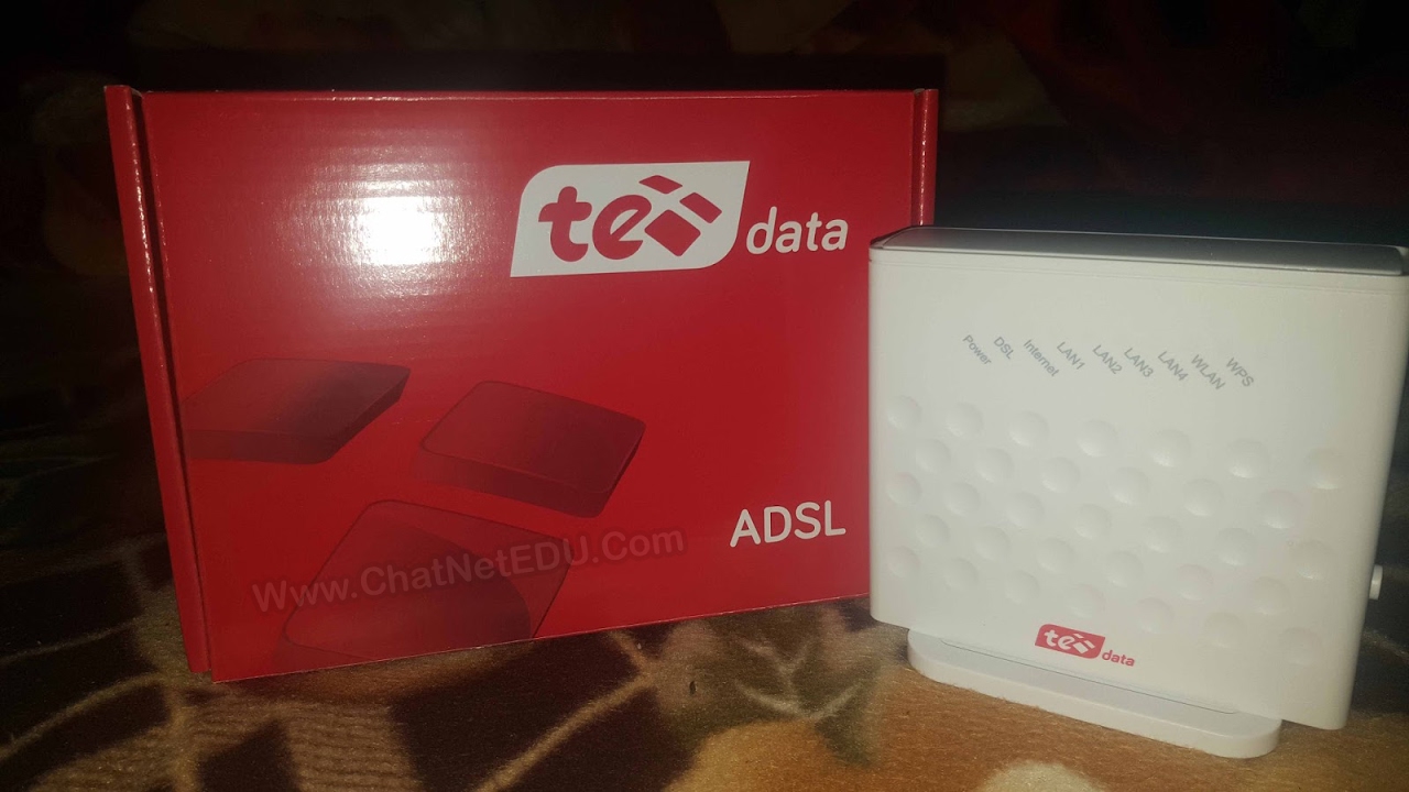 كيفية ضبط اعدادات روتر تى داتا الجديد وشرح اعدادات راوتر تى اى داتا tedata router