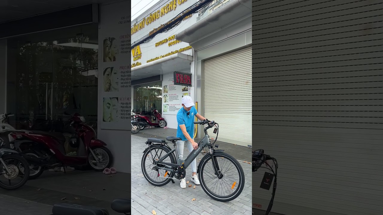 Xe trợ lực điện nữ đi học, đi làm đi siệu thị, xe đạp điện trợ lực Engwe P275 SE 