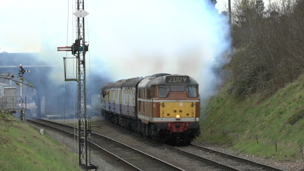 D5830 departing Rothley 18 3 17