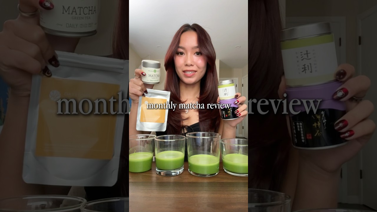 reviewing matcha powders 🍵