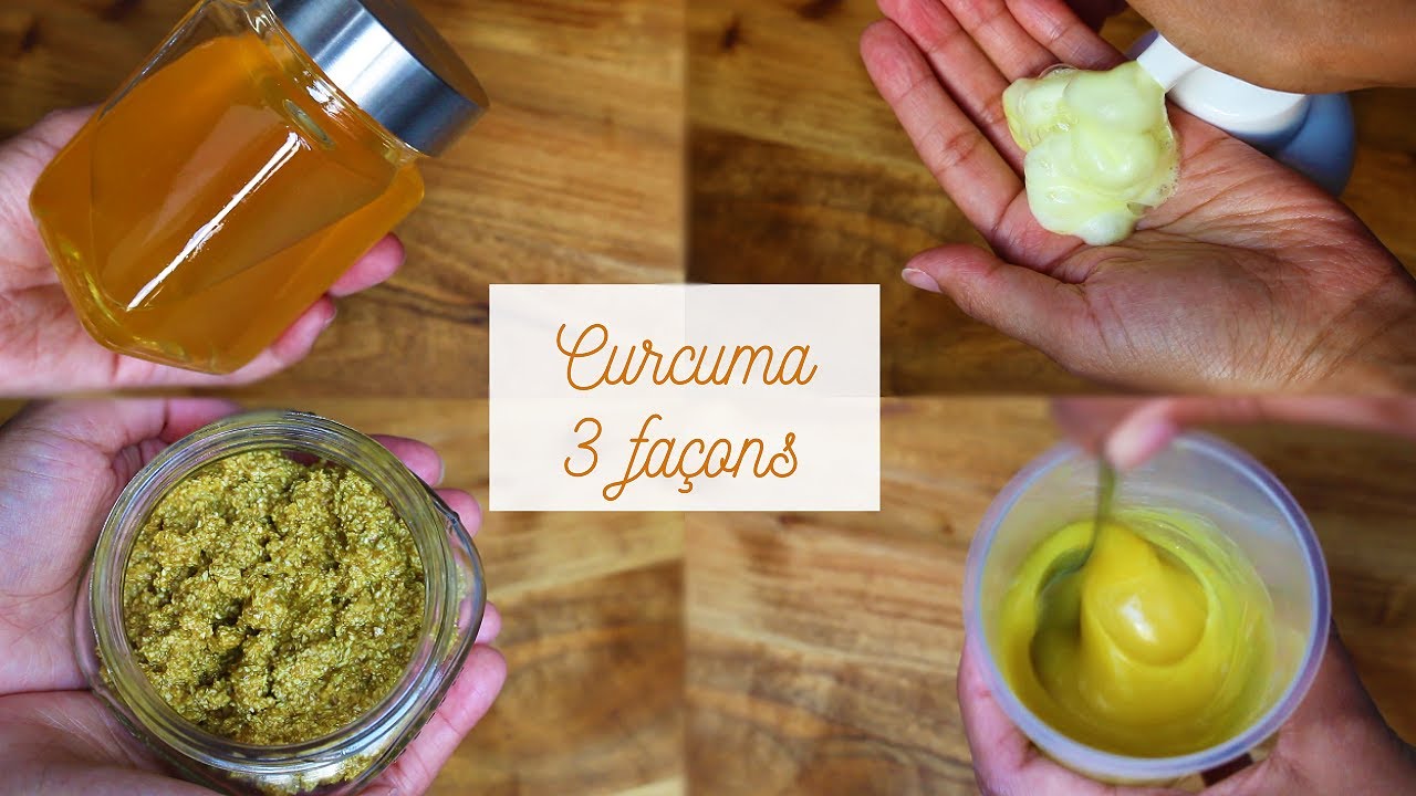 ♡DIY : nettoyant visage, lotion tonique et gommage au curcuma♡