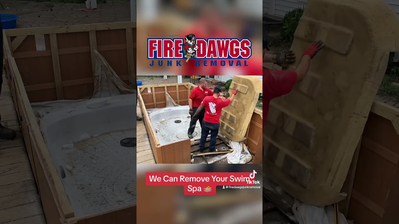 Swim Spa Removal 🏊&zwj;♂️ | Fire Dawgs Junk Removal