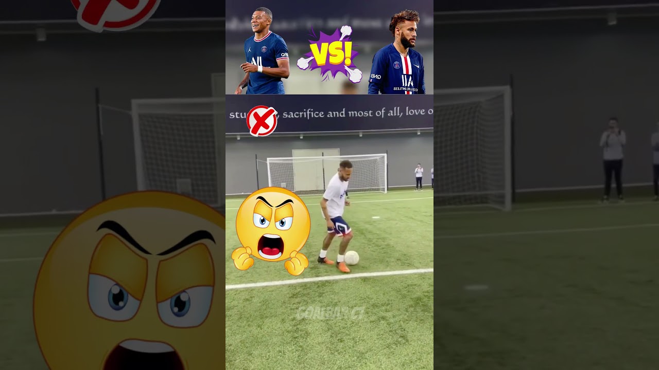Neymar vs Mbappe : The Ultimate Free Kick Challenge 🤯🤯  #shorts #neymar #mbappe