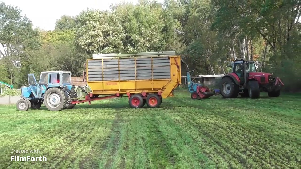 gras hakselen met mengle sh2 en mf 8240 extra