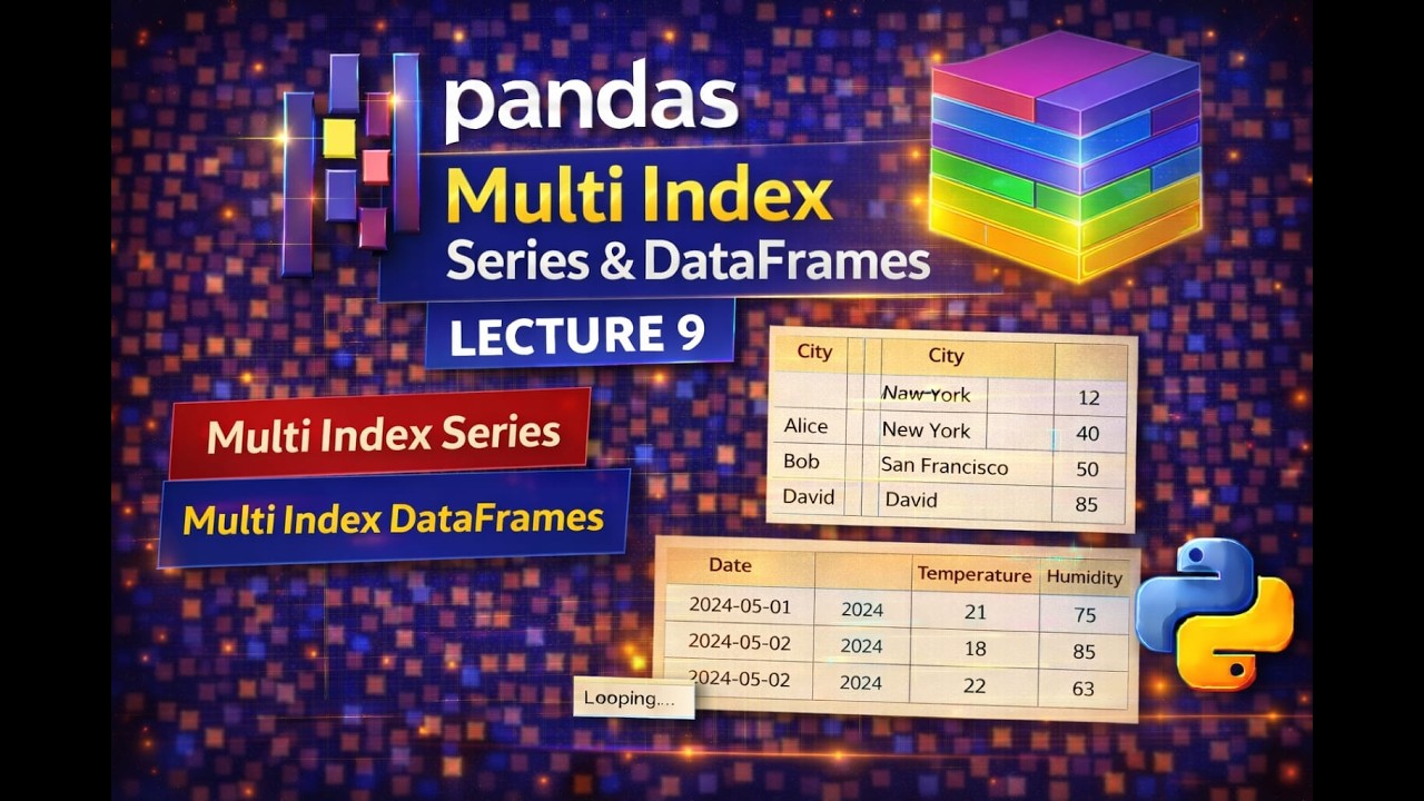MultiIndex in Pandas Explained 🔥 | MultiIndex Series & DataFrames | Hierarchical Indexing Tutorial