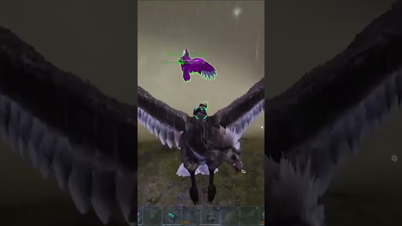 Theft of an Argentavis Saddle during PvP :)  #shorts #arksurvivalevolved  #gaming #dinosaur #playark
