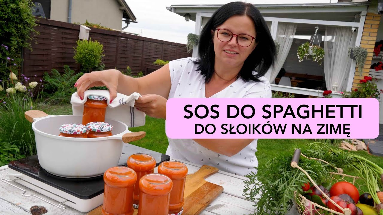 SOS POMIDOROWY NA ZIMĘ DO SŁOIKÓW. SOS DO SPAGHETTI I PIZZY. Przetwory z pomidorów na zimę.