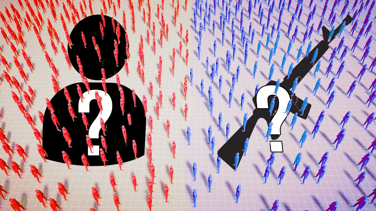RANDOM UNIT ⚔️ Vs 🏹 RANDOM WEAPON TOURNAMENT / Totally Accurate Battle Simulator ( TABS )