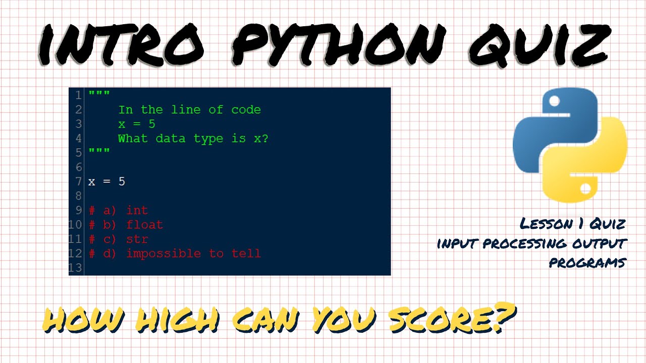Вводный тест по Python: проверьте свои знания!