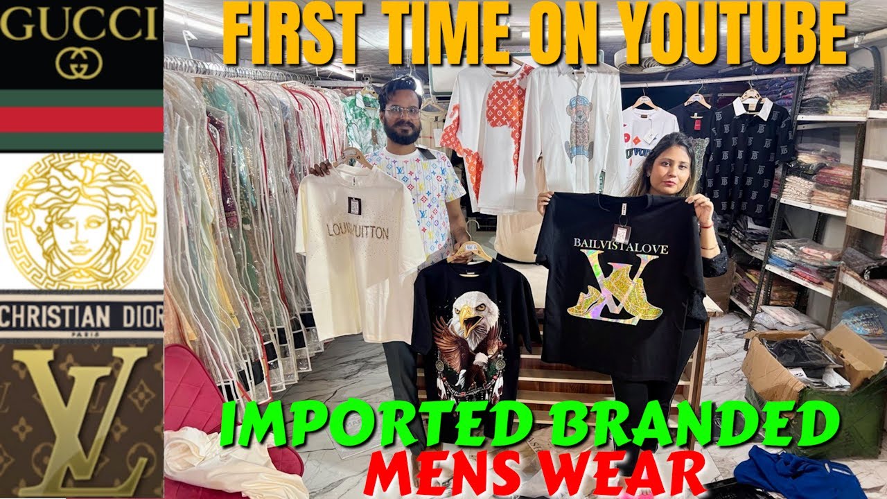 Imported Mens Wear Tshirt Shirts Brand Like - Gucci Dior LV Versace  | WHOLESALE & RETAIL Warehouse