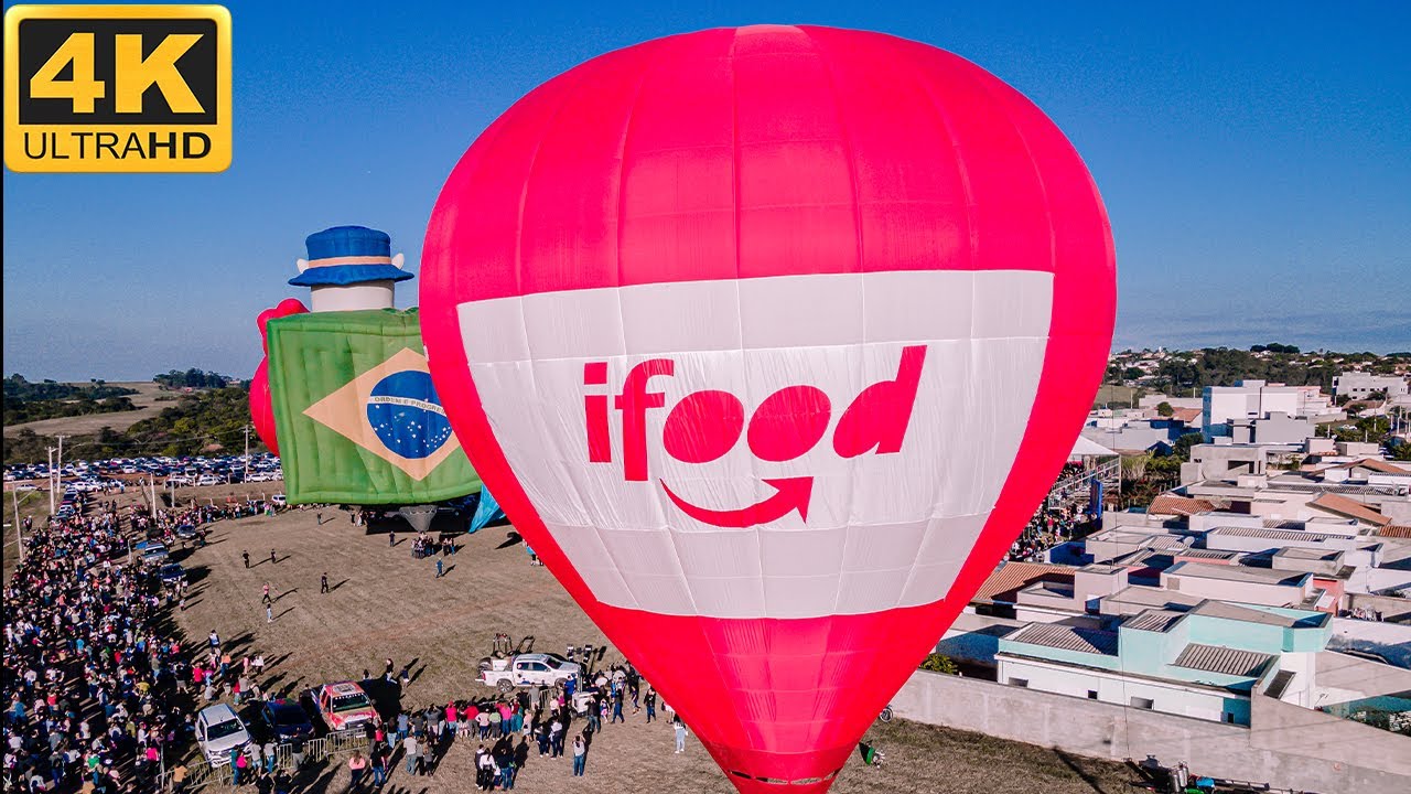 (4K) DRONE &bull; 2023 Brazil's Ballooning Championship at Boituva
