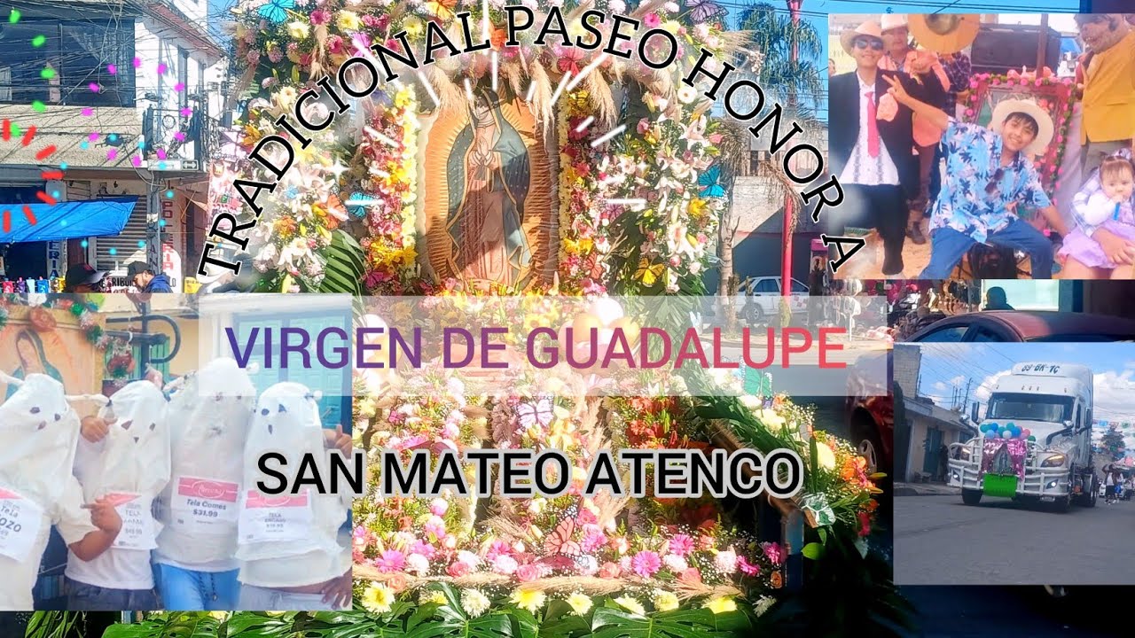 TRADICIONAL PASEO HONOR A LA VIRGEN DE GUADALUPE, BARRIO DE  GUADALUPE 2025 |SAN MATEO ATENCO| 