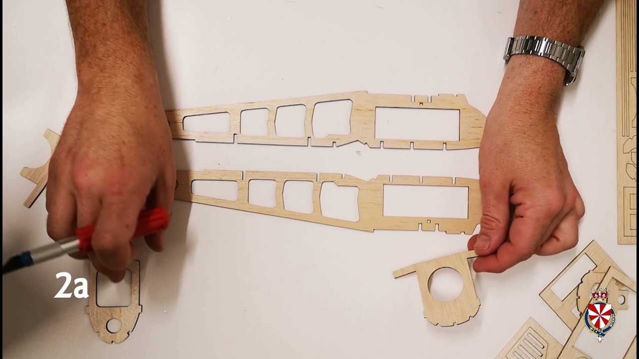 Spitfire aircraft model kit instructional video