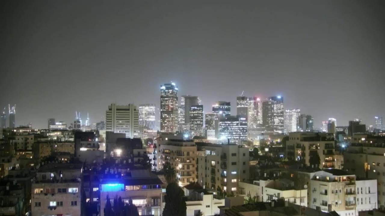 Live of Tel Aviv skyline
