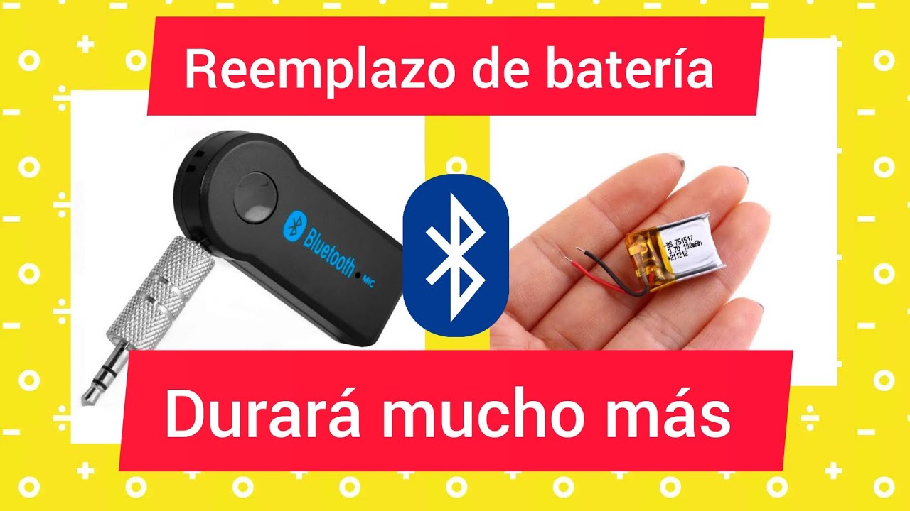 Reemplazar batería de receptor Bluetooth